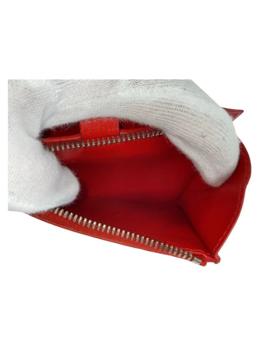 Bottega Veneta Maxi Intrecciato Red Leather Fold Wallet Compact